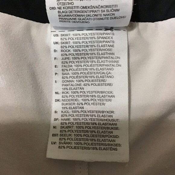 Adidas Climalite Galaxy Athletic White Skirt with Black Trim Skort S - Picture 10 of 10